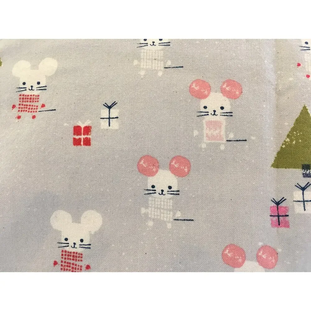 Handmade Christmas Mice Pillowcase: Toddler/ Travel Size